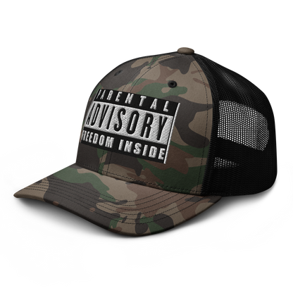 Freedom Inside Camouflage Trucker Cap