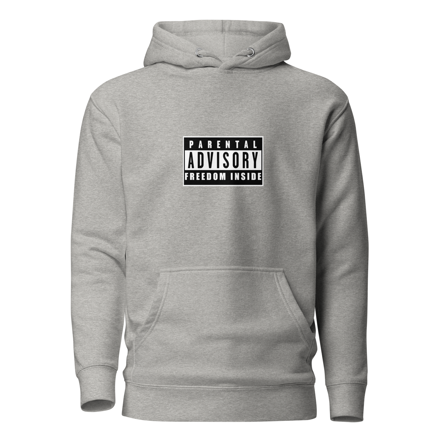 "Parental Advisory Freedom Inside" and "Original Album Art" Back Premium Hoodie (Unisex)