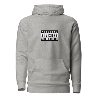 "Parental Advisory Freedom Inside" and "Original Album Art" Back Premium Hoodie (Unisex)