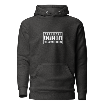 "Parental Advisory Freedom Inside" and "Original Album Art" Back Premium Hoodie (Unisex)