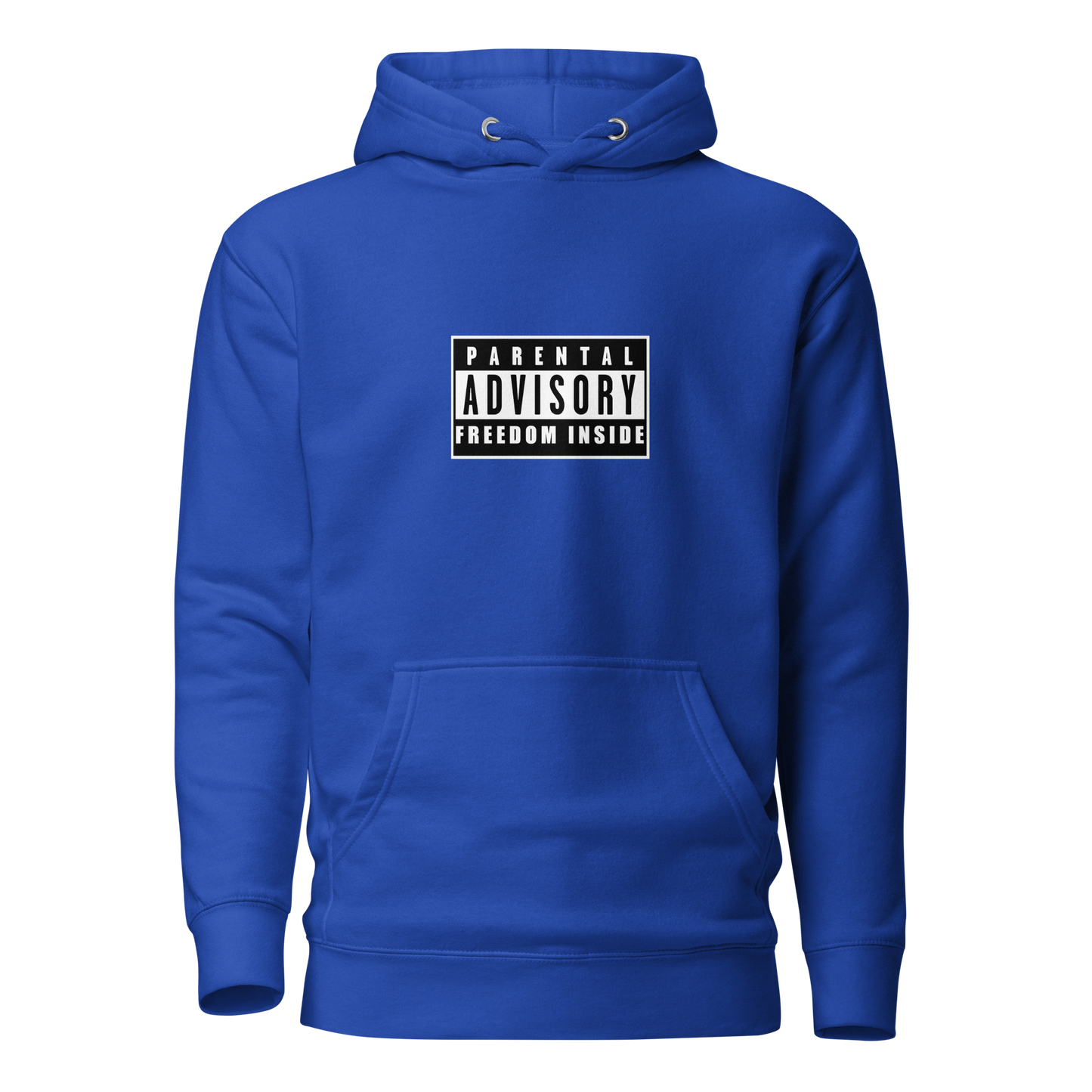 "Parental Advisory Freedom Inside" and "Original Album Art" Back Premium Hoodie (Unisex)