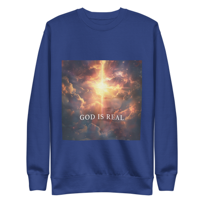 "God Is Real" Premium Sweatshirt (unisex)