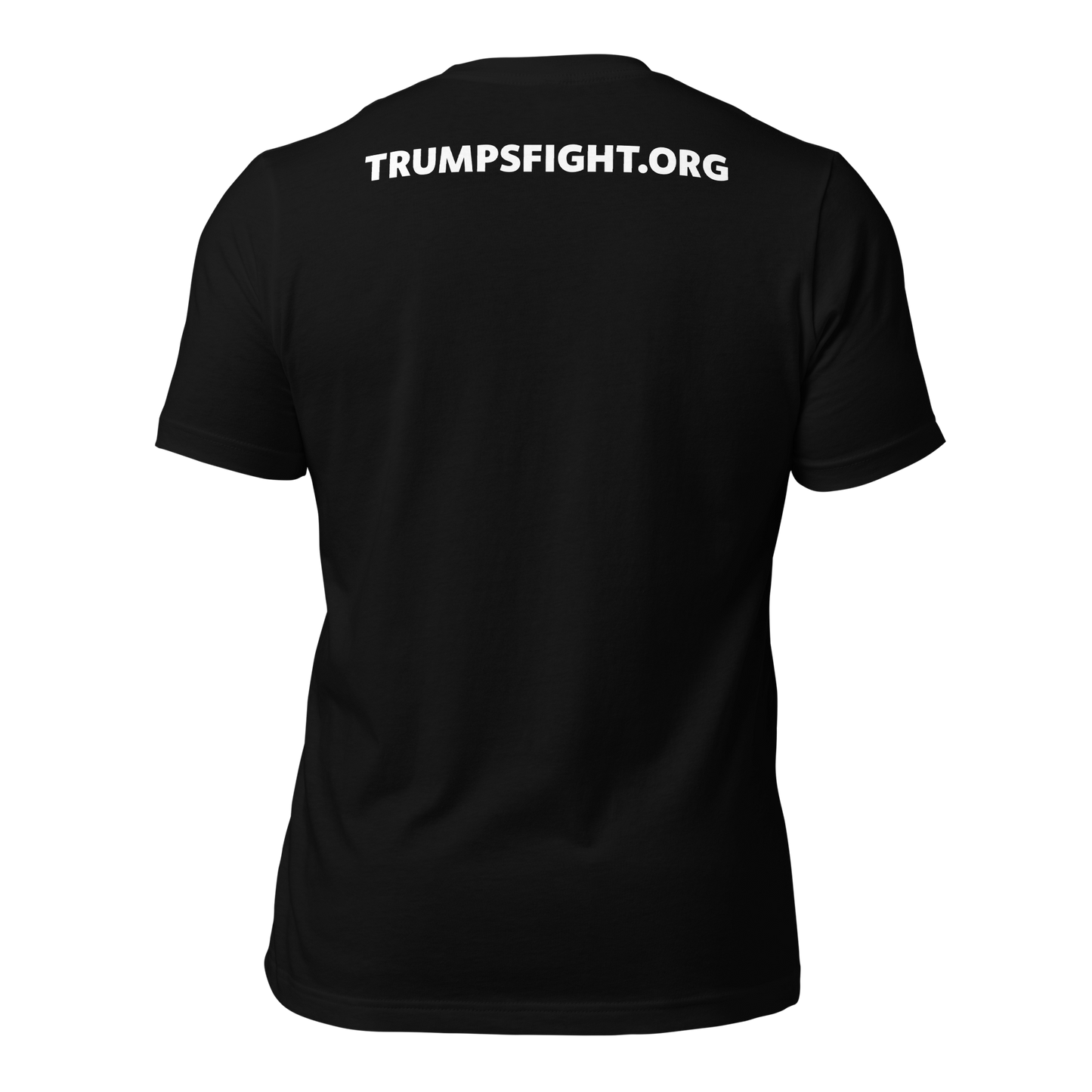 "TrumpsFight Coin" Font and Back Premium T-Shirt (unisex)