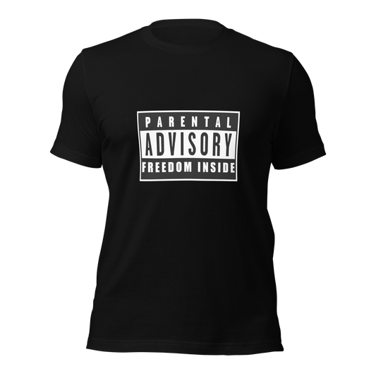 "Parental Advisory Freedom Inside" Premium T-Shirt (unisex)