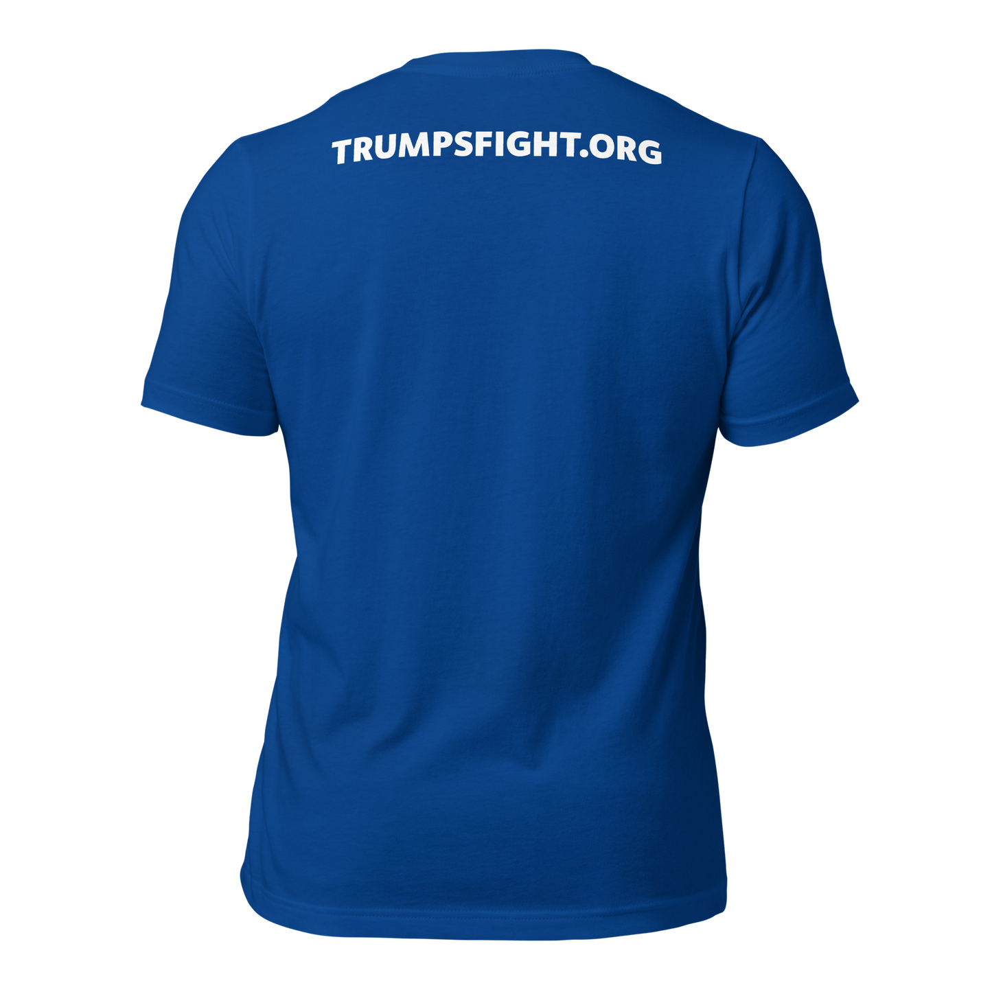 "TrumpsFight Coin" Font and Back Premium T-Shirt (unisex)